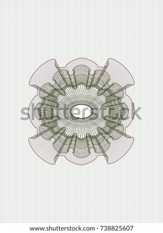 Green and Red money style rosette