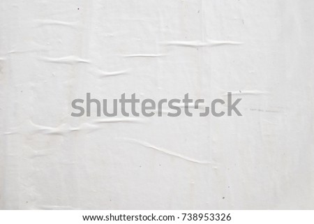 white creased poster texture background  Royalty-Free Stock Photo #738953326