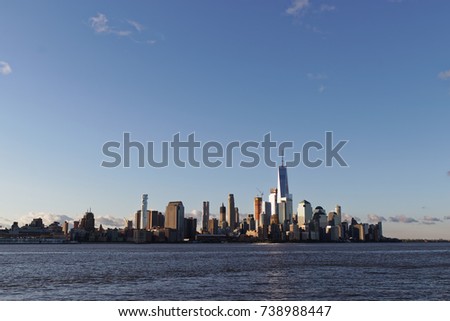Lower Manhattan in the morning