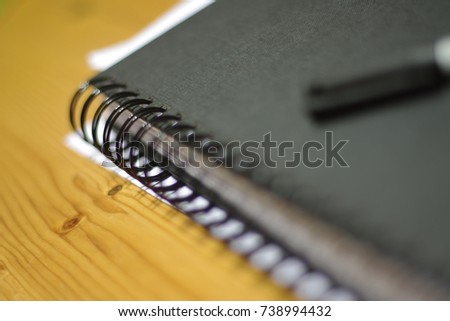 ordinary design creative artist engineer business finance coil process note book at a professional angle