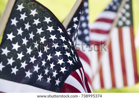 american flag for memorial day or veterans day