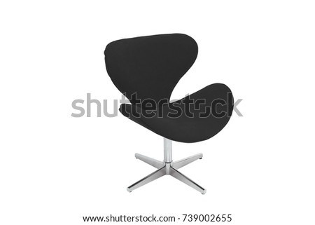 Color armchair. Modern designer chair on white background.