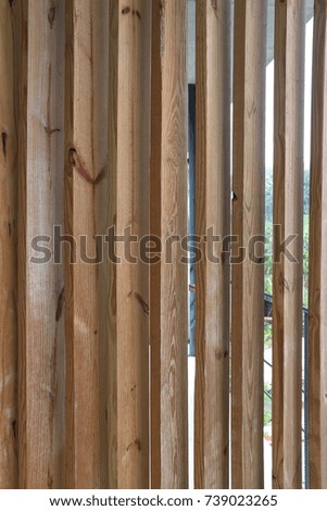 Wood barrier