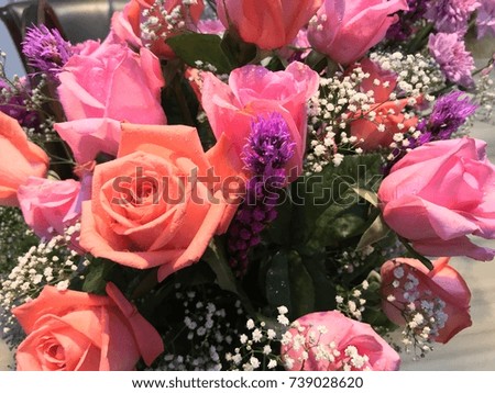 Fresh flower arrangement