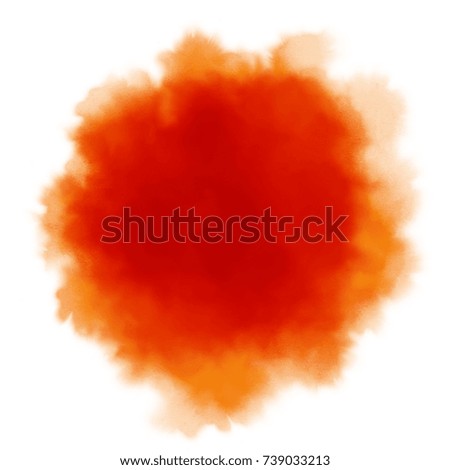 Blurred image, abstract water color paint brush texture on white background