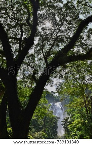 Khlong Lan Waterfall,  Beautiful waterfalls in klong Lan national park of Thailand. Khlong Lan Waterfall, KamphaengPhet Province Of Thailand.