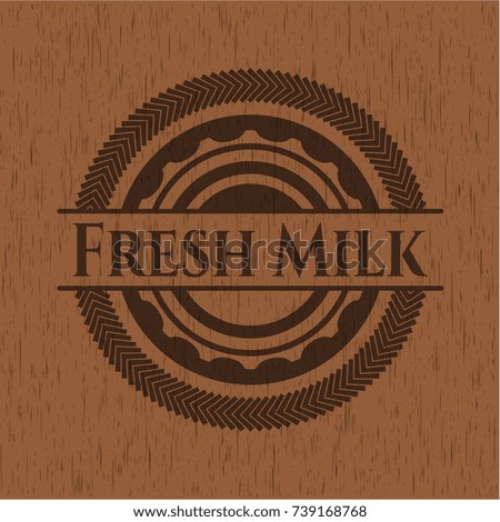 Fresh Milk realistic wooden emblem