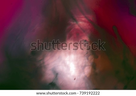 Watercolor paint dissolves in water, backlighting from different directions, large magnification, bokeh, Colored abstractions