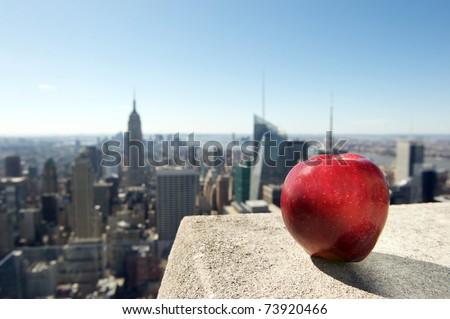 new york, apple