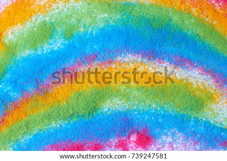 Background of bright colored sand
