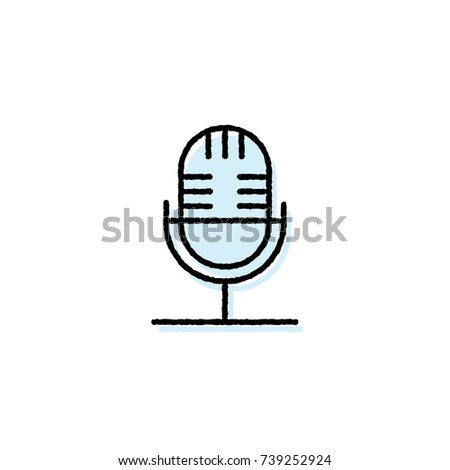 flat icons for Microphone,vector illustrations