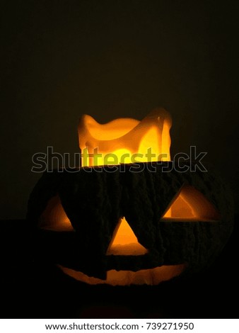 Pumpkin Jack o lantern for Halloween.