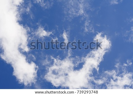Blue sky with cloud for background and backdrop