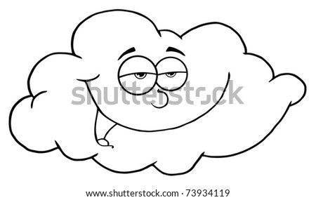 Cloud Cartoon Character