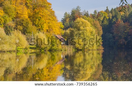 Autumn landscape, Bohemian Paradise, Czech Republic.