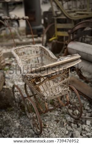 Baby pram stroller Vintage Old 