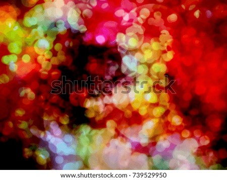 colorful abstract circles bokeh background with blurred and defocused lights
