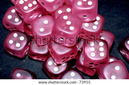 Some pink dice