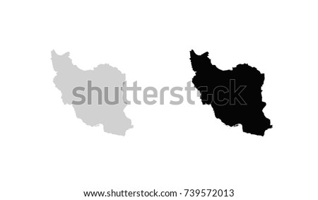 A Map of the country of Iran