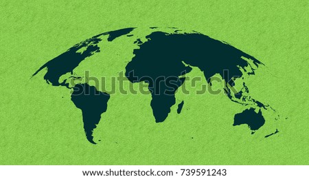 Earth and world map