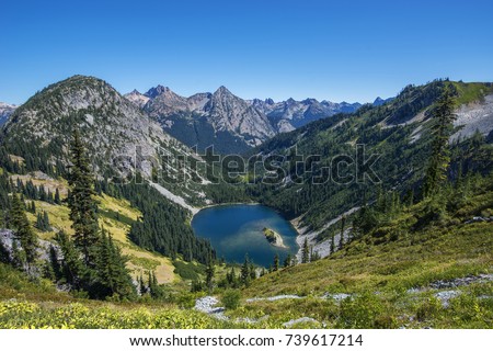 Maple Loop Pass - North Cascades National Park Royalty-Free Stock Photo #739617214