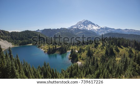 Tolmie Peak Trail - Mt. Rainier National Park Royalty-Free Stock Photo #739617226