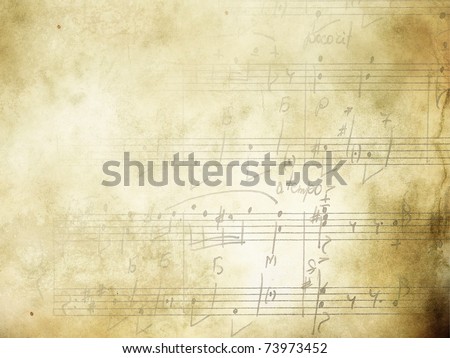 Music background with piano keys in grunge style. Music concept.