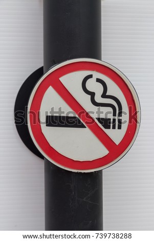 Old no smoking sign  background