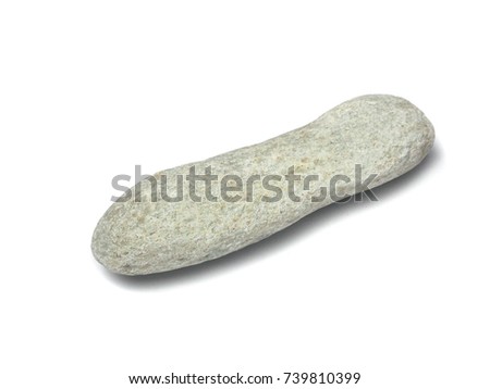 Stone on white background