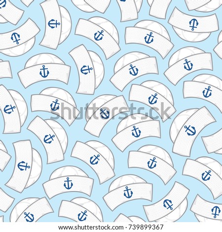 background pattern with sailor caps