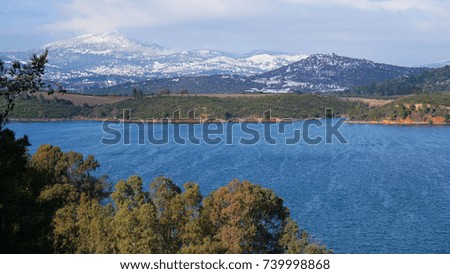 Photo from beautiful Dam and Lake Marathon on a winter morning, Attica, Greece