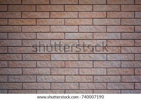 Brown Square brick block wall background and texture high resolution