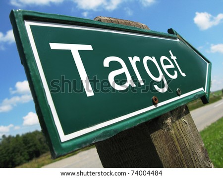 TARGET road sign