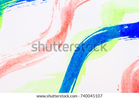 Macro shot of abstract watercolor art background. Fragment of artwork. Brushed watercolor paint. Modern contemporary art. Grunge image.