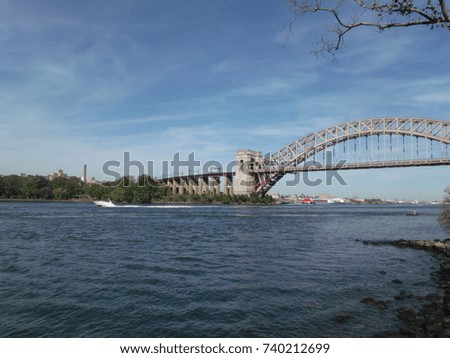 City Landscape Bridge over the River