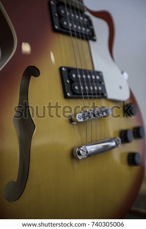 electric guitar photo shot close up with detail