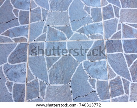 Light blue ceramic tile floor texture background