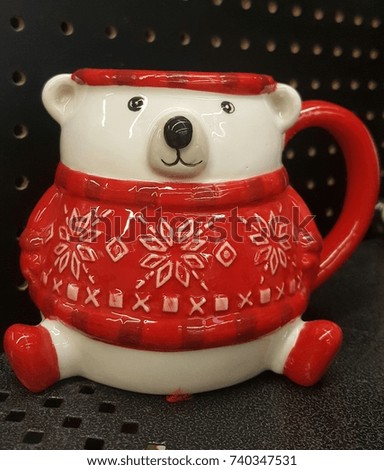 Christmas bear chocolate  cup 