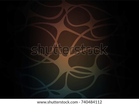 Dark vector indian curved background. A completely new color illustration in doodle style. The pattern can be used for coloring books and pages for kids.