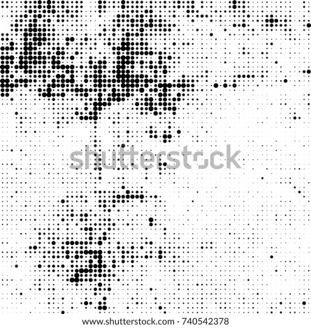 Abstract halftone wave dotted background. Futuristic twisted grunge pattern, dot, circles. Vector futuristic texture for posters, sites, business cards, postcards, interior design, labels.