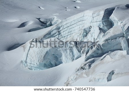 Detail of the Aletsch glacier.

