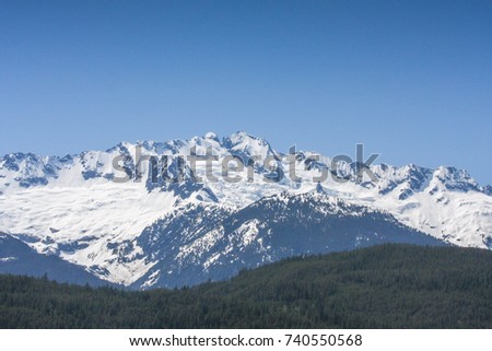 Pictures of mountain in a bright day.