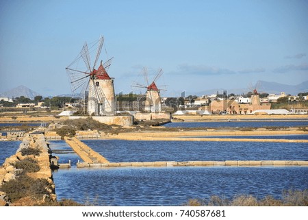 Windmill at Marsala saltern
