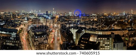 London skyline at Night