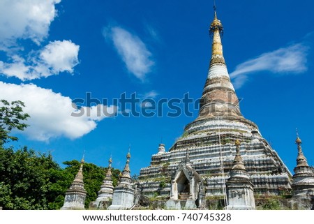 Pagoda,Picturesque pagodas in Thailand.