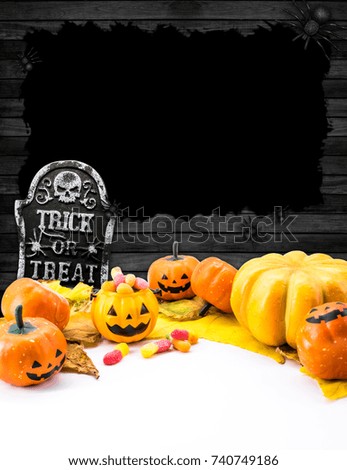 Halloween pumpkin with background and copy space