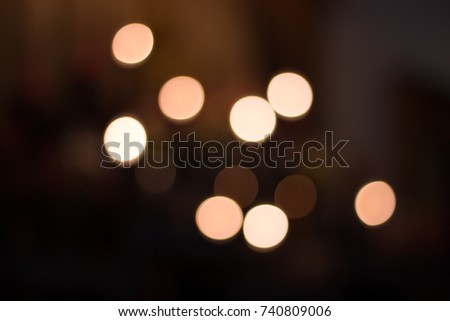Abstract brown bokeh night background