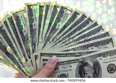 Money background. A lot of cash. Banner of money. US Dollars.