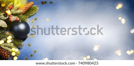 Christmas background with decoration