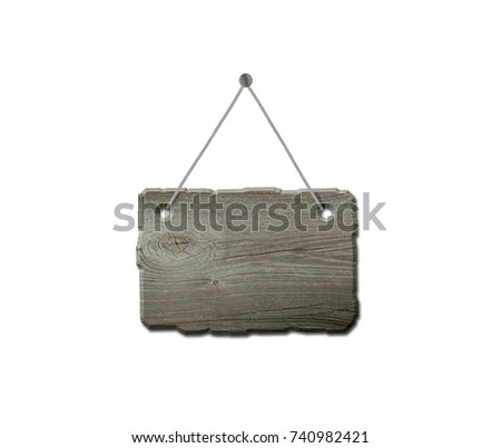 Wooden board - Isolated on white background